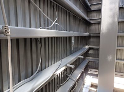 屋上看板鉄骨及び受水槽塗装工事完了✨