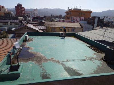 屋上防水現在の状況を大家さんにご報告！(*^-^*)　　会津若松防水