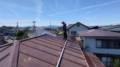 市内塗り替え(進行中)🏠✨