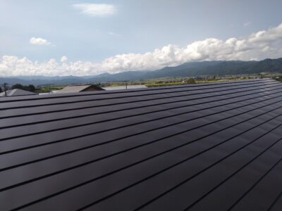北会津町　屋根塗装完了