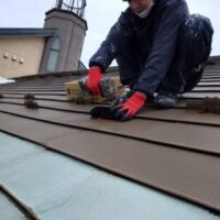 雨樋取り付け　雪止め金具取付　　会津若松　　(*^-^*)