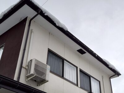 火災保険で、雨樋損傷補修、適用条件と申請いたします　　会津若松