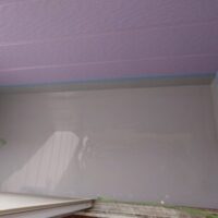 会津若松　　アパートベランダ防水工事　　塗布防水仕上げ　2世帯分