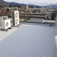 会津若松市内　屋上シート防水張り替え工事完了！！