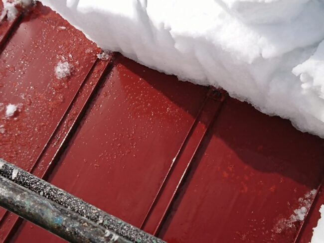 雪下ろし　雪庇下し