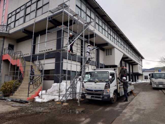 会津北嶺高校外壁塗装