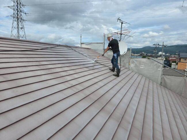 町内会館　屋根塗装