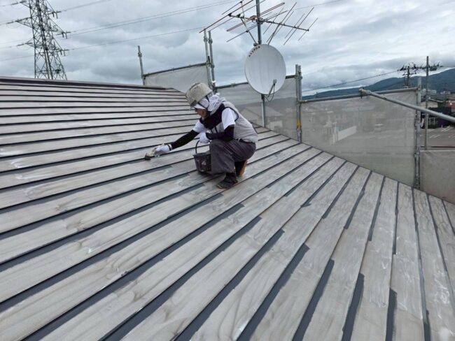 町内会館　屋根塗装