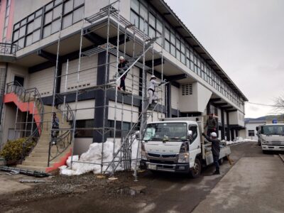 会津北嶺高校外壁塗装