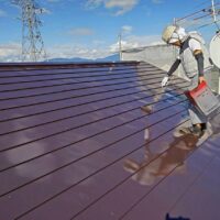町内会館　屋根塗装