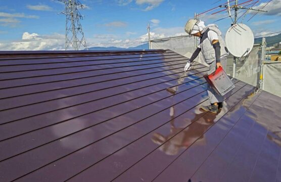 町内会館　屋根塗装