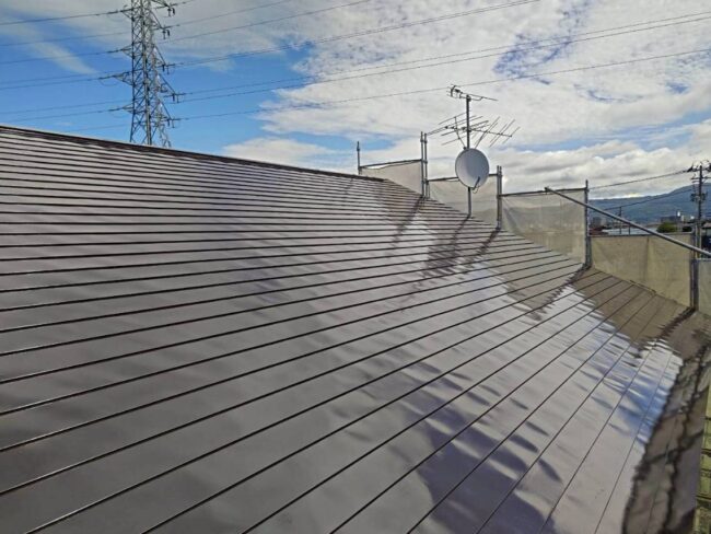 施工後｜町内会館　屋根塗装