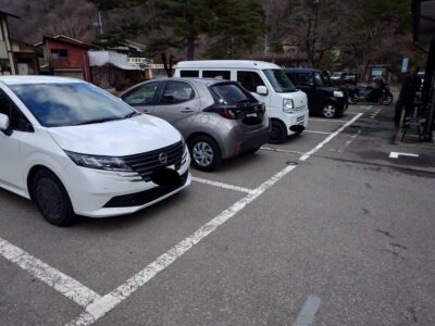 南会津　駐車場区画線工事