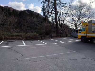 南会津　駐車場区画線工事