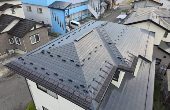 会津若松市内　最近の雪止め工事