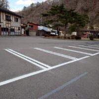 南会津　駐車場区画線工事