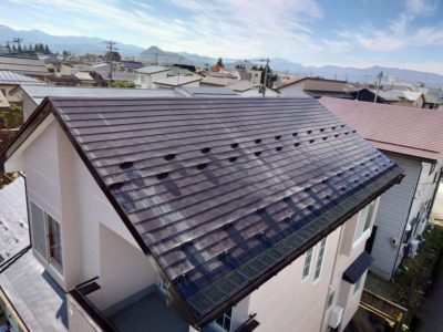 会津若松　　雪止め　　スノーストップ取り付けました　　(*^-^*)