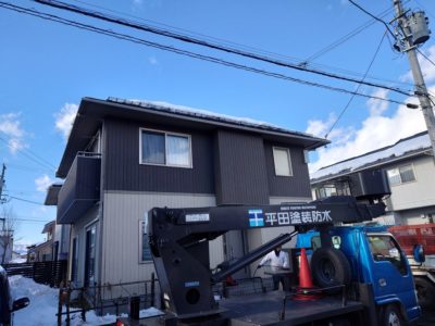 会津若松　スノーストップ（雪庇防止）雪止め　取り付け